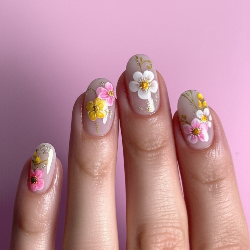 Floral Nail Art